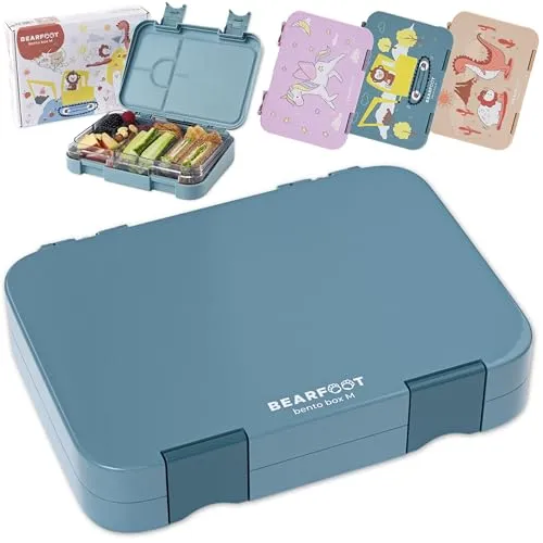 BEARFOOT Brotdose Kinder mit Fächern von bearfoot