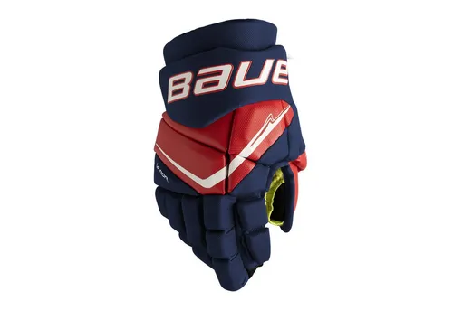 Bauer Eishockeyhandschuhe Vapor FLY40 Junior 10 Zoll rot - Hochwertige Hockeyhandschuhe für Junioren, 10 Zoll, in ansprechendem rot. Bieten hervorragenden Schutz und Flexibilität für ein optimales Spielerlebnis.