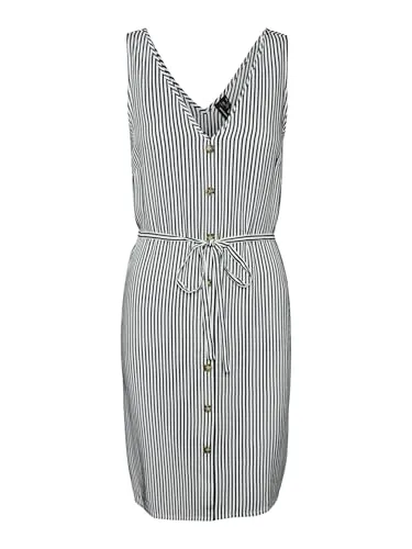 VERO MODA VMBUMPY SL Short Dress WVN GA NOOS in weiß von VERO MODA