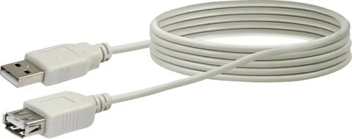 Produktbild Schwaiger USB 2.0 Verlängerungskabel CK1502 531 grau, 2m, 1x USB 2.0 A Stecker /