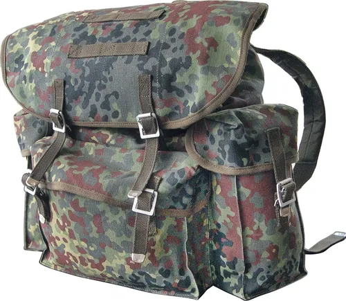 Bundeswehr Rucksack 40L Canvas Wanderrucksack Trekking Army BW Tasche Flecktarn