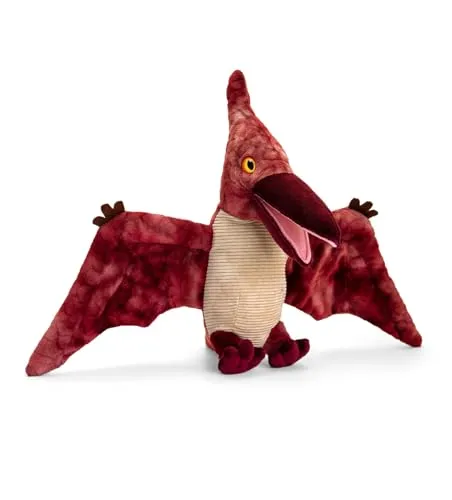 Keel Toys Keeleco – Plüschtier 100% recycelt – umweltfreundliches Spielzeug für Kinder – Dinosaurier Pterodactyl 38 cm – SE1484