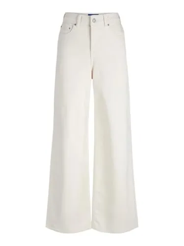 JACK & JONES JXTOKYO Wide HW Jeans für Damen - Weit geschnittene Jeans im modischen Wide Leg Fit. Hergestellt aus 99% Baumwolle und 1% Elasthan für optimalen Tragekomfort.