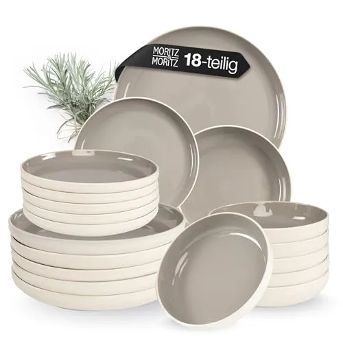 Moritz & Moritz Geschirr-Set CAVO in grau von Moritz & Moritz