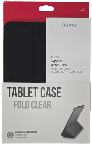 Hama Tablet-Hülle Booklet für Apple iPad Pro 2. 3. 4. Gen 2020 2021 2022 schwarz