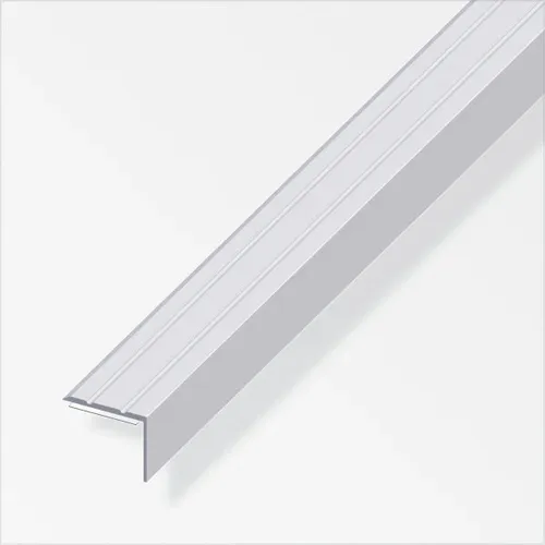 alfer Winkel-Abschluss-Profil 1 m, 25 x 8 mm Aluminium eloxiert silber