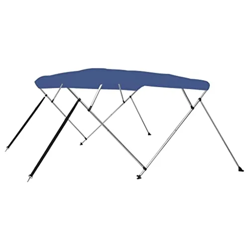 vidaXL 4-Bow Bimini Top Blau 243x196x137 cm von vidaXL