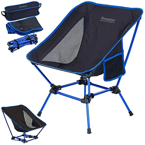 Semptec Urban Survival Technology Stuhl: Klappbarer Campingstuhl, 2 Sitzhöhen, Tasche, extra-leicht, bis 120 kg (Strandstuhl, Gartenstuhl, Campinghocker)