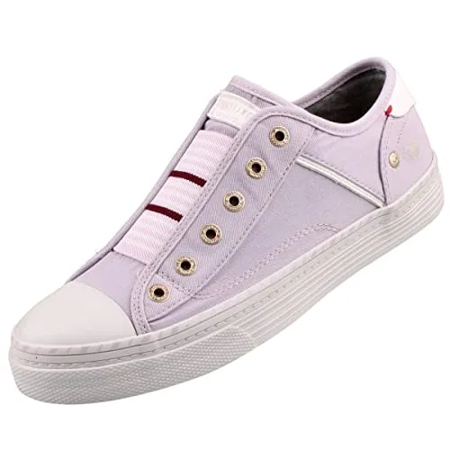 MUSTANG Damen Canvas Sneaker Lila, Schuhgröße:EUR 37