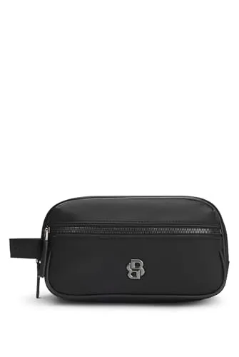 BOSS B Icon Kulturbeutel schwarz 50548082-001 - Reisetaschen, stilvoller Kulturbeutel in Schwarz mit praktischem Stauraum und hochwertiger Verarbeitung für unterwegs.