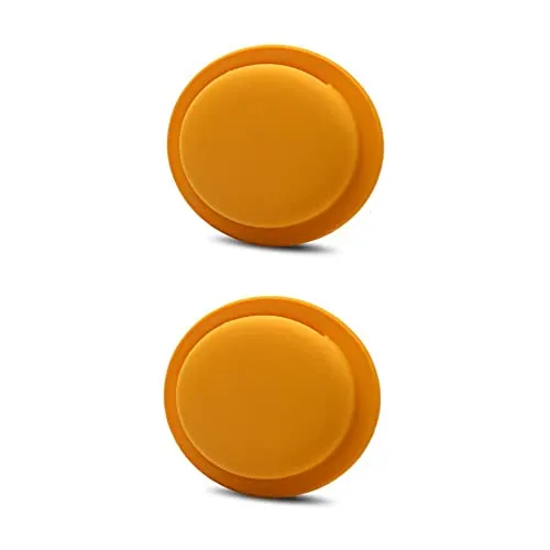 CoverKingz [2er Pack] Silikonhülle kompatibel mit AirTags 2021 klebend – Air Tag Selbstklebende Hülle - Klebehalterung – Airtag Aufkleber – Silikon Case Halterung Orange