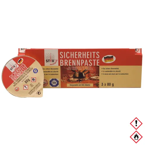 Styx Sicherheits Brennpaste Becher 240g