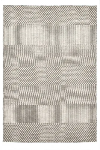 THEKO Wollteppich Trondheim PO-501, rechteckig, Höhe: 10 mm, Handweb Teppich, Flachgewebe, reine Wolle, handgewebt