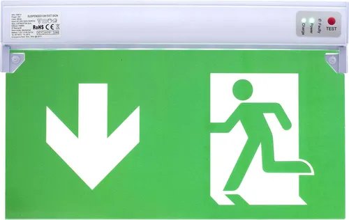 Dauerlicht LED Notleuchte Notbeleuchtung Exit Notausgang Fluchtwegleuchte Notlicht Fluchtweg EXIT IP20 oder IP65 (Dauerlicht IP20)
