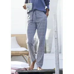 Schlafhose VIVANCE DREAMS, Damen, Gr. 36/38 - Bequeme lange Pyjamahose aus weichem Single Jersey, ideal für entspannte Nächte. Mit elastischem Bund und praktischen Taschen, perfekt für eine feminine Silhouette.