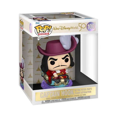 Funko Pop! Ride: WDW50- Captain Hook On Peter Pan Flight - Disney World 50th Ann