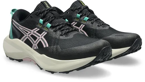 ASICS Gel-Venture 11 Trailschuh Damen – Schwarz/Rosa, Größe 43,5 - Erlebe Abenteuer mit dem ASICS Gel-Venture 11! Strapazierfähiges Obermaterial und Gummilaufsohle bieten optimalen Grip. Genieße ein direktes Laufgefühl und maximalen Tragekomfort auf allen Wegen.