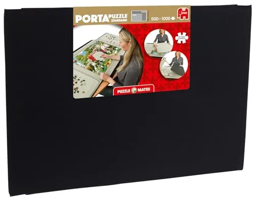 Jumbo Spiele Portapuzzle - Große Puzzlematte für bis zu 1000 Teile, rutschfest und ideal für Transport und Aufbewahrung