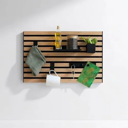 Steinmine Designmanufaktur Küchenregal - Wandorganizer mit Akustikpaneelen, vielseitig einsetzbar für Küche und Büro, 60 cm x 40 cm