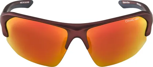 ALPINA LYRON HR - Verspiegelte Sportbrille mit 100% UV-Schutz - Sportbrille aus robustem TR90 Material, mit verspiegelten Gläsern für optimalen UV-Schutz und hohem Tragekomfort dank verformbaren Nasenflügeln und gummierten Bügelenden.