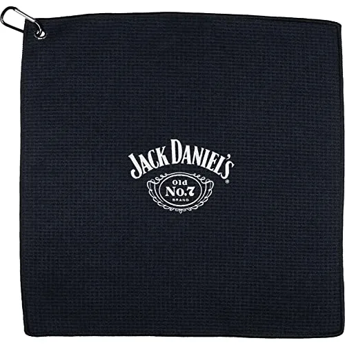 Jack Daniel's Offiziell lizenziertes Waffelhandtuch, Schwarz (BX220)