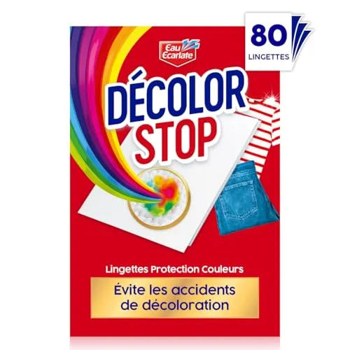 Decolor Stop – Farbschutz – verhindert Verfärbungen – bewahrt den Glanz der Farben – alle Textilprogramme und Temperaturen – weniger Zyklen – mehr Einsparungen – 80 Tücher
