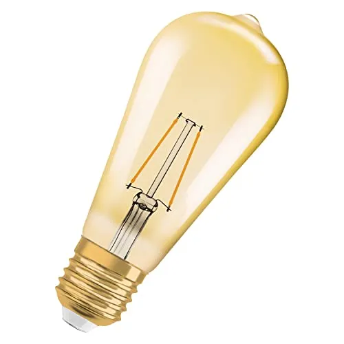 Osram LED Vintage Edition 1906 Lampe, in Edison Form mit E27-Sockel, nicht dimmbar, 2.8Watt, Klar, Warmweiß - 2400 Kelvin, 1er-Pack