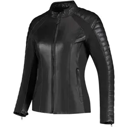 Rusty Stitches Damen Lederjacke 44 - Donna mit Protektoren - Motorradjacke in Größe 44 aus hochwertigem Rindsleder, ausgestattet mit herausnehmbaren Protektoren für optimalen Schutz und regulierbare Passform – ideal für Frühling, Sommer und Herbst.