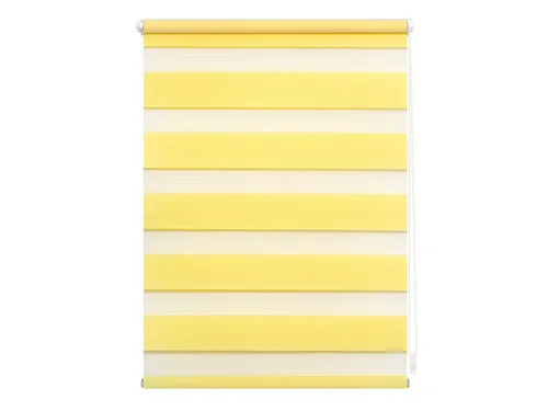Lichtblick Doppelrollo Klemmfix in gelb von Lichtblick