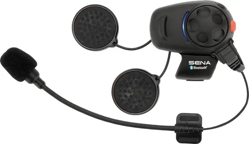 Sena Headset SMH5 Einzelset - Bluetooth Stereo-Headset für Motorradfahrer, 400 Meter Reichweite und 7 Stunden Sprechzeit