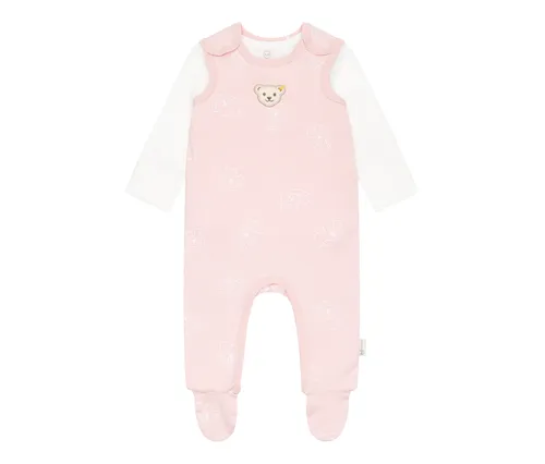 Steiff Unisex Baby Set Strampler mit Fuss + T-Shirt Langarm von Steiff