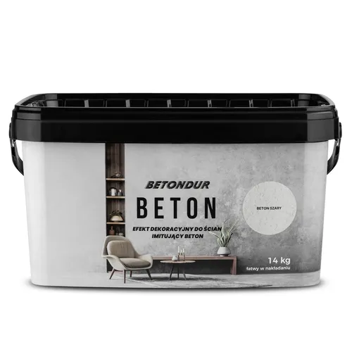 Produktbild Betonoptik Wandputz Grau 14 kg – Dekorputz für Innen – Fertigmasse Grau