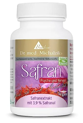 Safran Dr. med. Michalzik - 3,9% Safranal + Vitamin C - ohne Zusatzstoffe - von Biotikon®