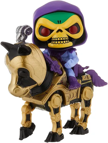 Funko POP Rides: Masters Of The Universe - Skeletor mit Night Stalker - Entdecken Sie die stylisierte Funko POP Rides Figur von Skeletor mit Night Stalker. Mit 16 cm Höhe und in einer attraktiven Fensterbox, perfekt für Sammler und Fans der Masters Of The Universe!
