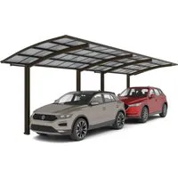 Ximax Carport Portoforte-80 Tandem Mattbraun