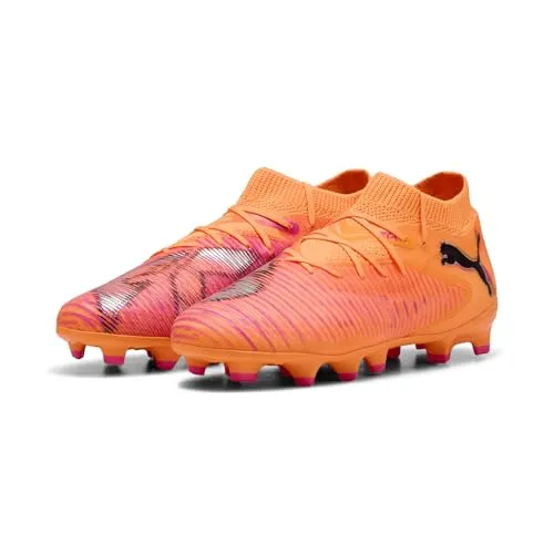 Puma FUTURE 8 PRO FG/AG Heat Fire-PUMA Black-Ravish 46.5 - Fußballschuhe mit FLEXGILITY Laufsohle für 360-Grad-Beweglichkeit und GripControl Technologie für optimale Ballkontrolle – perfekt für kreative Spielmacher.