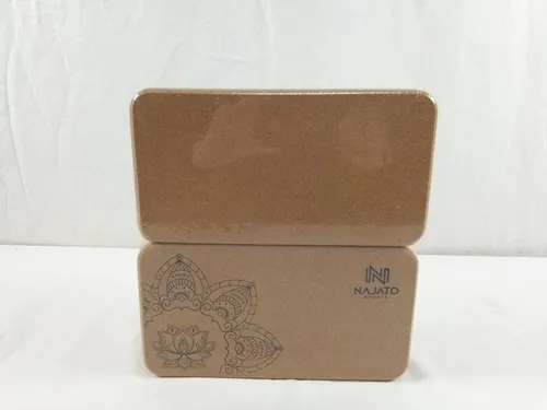 Najato Sports Yoga Block Kork 2er Set aus natürlichem Material