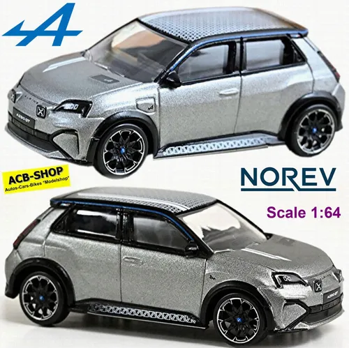 Produktbild Alpine A290 GT 2025 Première Edition La Grise grau metallic 1:64 Norev 310977