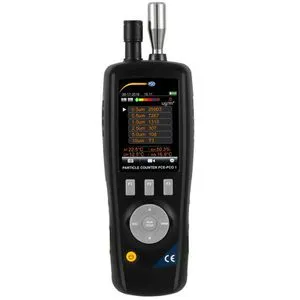 PCE Luftqualitätsmessgerät PCO 1, mobil mit Akku und Kamera - Messtechnik für Luftqualität: Mobiles Gerät mit Ampel, Akku und integrierter Kamera zur Dokumentation von Feinstaub, Temperatur und Luftfeuchtigkeit.