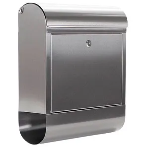 Rottner Briefkasten T05865 Rondello, silber aus Edelstahl
