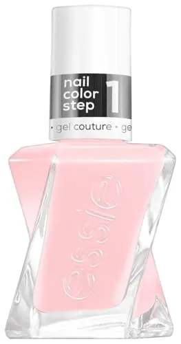 essie gel by essie langanhaltender Nagellack mit glänzendem Finish, Maniküre ohne UV-Licht, Gel Couture, Farbe: Nr. 10 sheer fantasy, Rosa, 1 x 13,5 ml