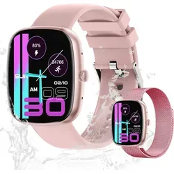 Valdus Damen Smartwatch 1,83 Zoll – Fitness-Tracker mit Telefonfunktion