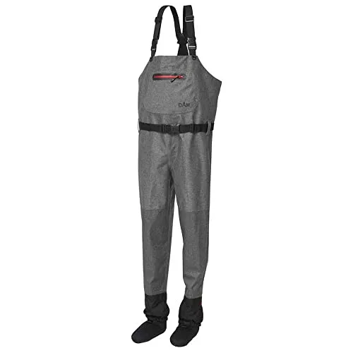 DAM Dryzone Breathable Chestwader L - Wasserdichte und atmungsaktive Wathose für Angler, ideal für lange Tage am Wasser, mit einer Wassersäule von 15000 mm und hervorragender Atmungsaktivität.