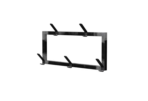 QLS Kleiderhaken Flach 5 Haken, Flur, Wohnzimmer, Schlafzimmer, Küche, Büro, Bar, Restaurant, Loft, Garage, Werktstatt, Metall Wandhaken Garderobenhaken Industriell Retro