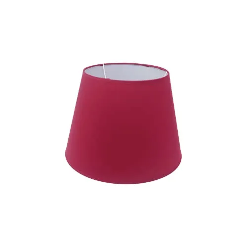 B&S Lampenschirm rund für E14/E27 Fassung – Stofflampenschirm H 16 x Ø 20 cm - Stylischer, konisch geformter Lampenschirm aus Stoff, ideal für Tisch- oder Stehlampen. Einfach zu montieren, mit Reduzierring für E14/E27 Fassungen. Verleiht jedem Raum eine moderne Note.
