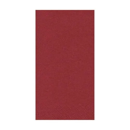 3-lagige bordeaux Servietten 1/8-Falz 33 x 33 cm - Hochwertige Tissue-Servietten in bordeaux, ideal für festliche Anlässe. Mit 1000 Stück perfekt für Gastronomie oder große Feiern.