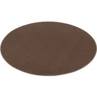Snapstyle Feinschlingen Velour Teppich Strong Dunkelbraun Rund - Teppich in 7 Größen, maschinengetuftet aus 100% Polypropylen, parkett- und laminatschonend, ideal für Fußbodenheizung und fussel- bzw. flusenfrei.
