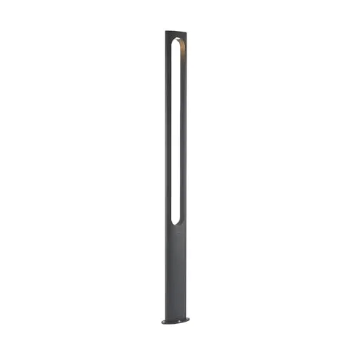 Lucande LED Mastleuchte Dovino – moderne Außenleuchte in Schwarz - Pfostenlichter für den Außenbereich, energiesparend mit IP65 Schutz, ideal für Garten und Terrasse, inklusive hochwertigem Leuchtmittel für sofortige Nutzung.