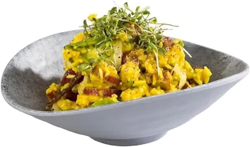 APS 84827 Schale ELEMENT, 17,5 x 15,5 cm, Höhe 5,5 cm, Melamin, Betonoptik