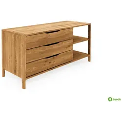 byoak Kommode, Wildeiche, Holz, Kerneiche, 140x64x50 cm, Wohnzimmer, Kommoden & Sideboards, Kommoden